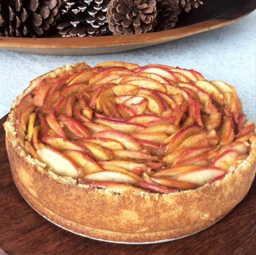 Torta de Maçã Alemã - Receita Fácil