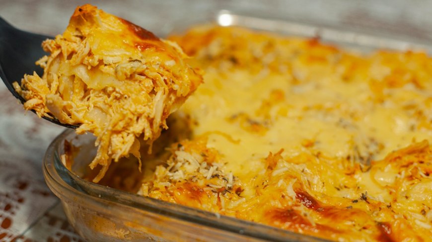 Lasanha de Frango com Massa de Pastel - Rápido e Fácil