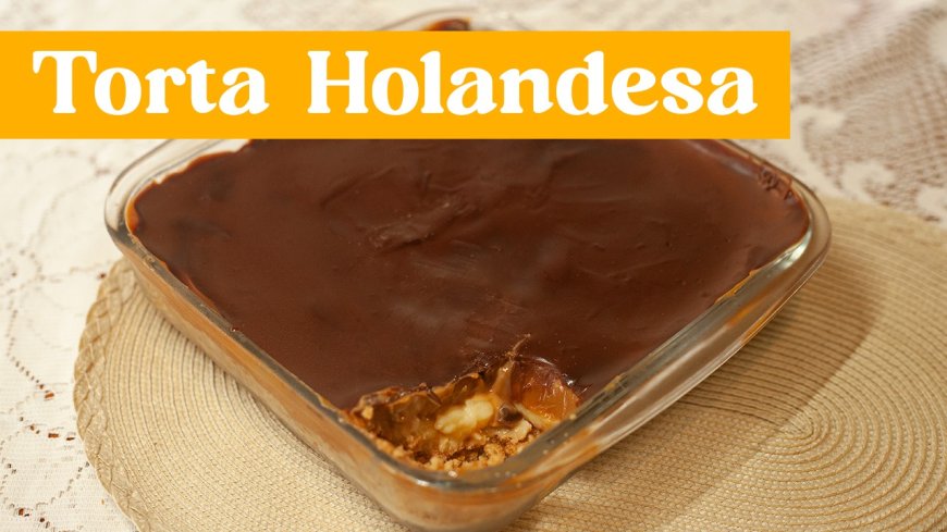 Torta Holandesa - Com recheio sensacional (Muito fácil) Cream Cheese